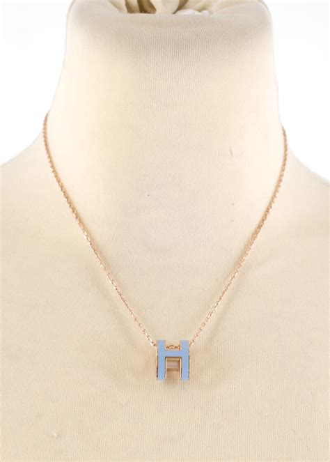 hermes necklace h pop|Hermes h necklace on sale.